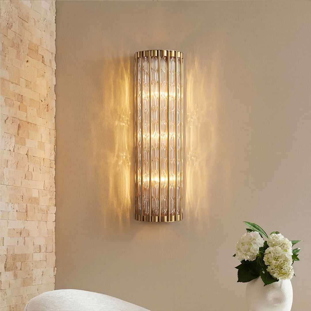 Linear wall sconces