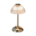 Brushed brass metal table lamp