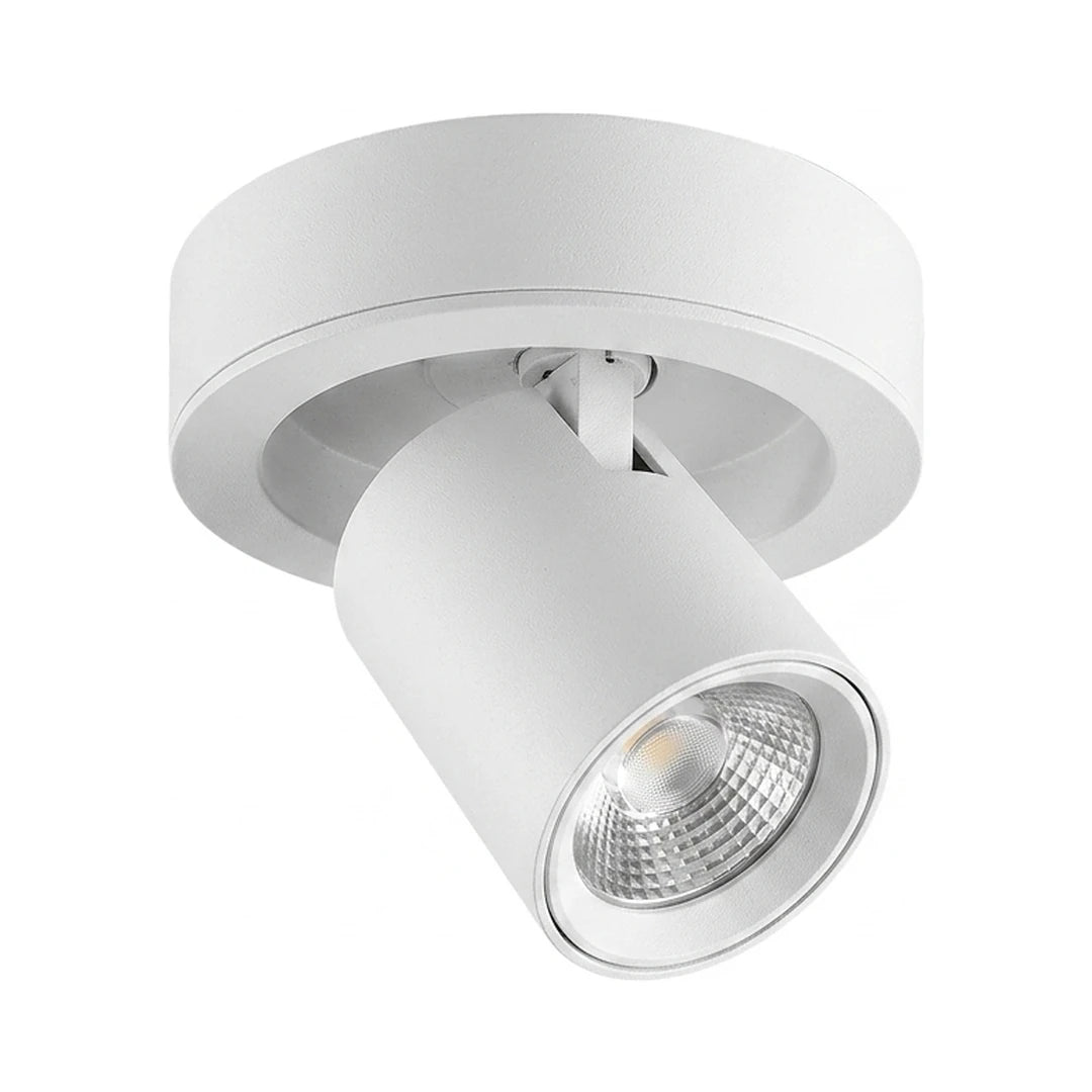 Round foldable LED spotlight rotating head flush mount