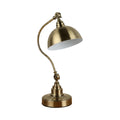 Antique brass gooseneck LED desk lamp