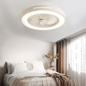 Modern ceiling fan with light controlled by smartphone app — Smart Inverter Fan — Touched Home