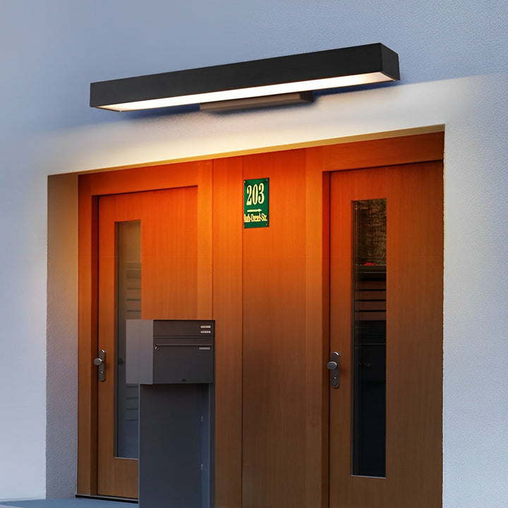 Outdoor wall lights for entrances and patios