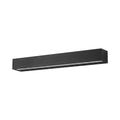 LED linear rectangular outdoor wall light black