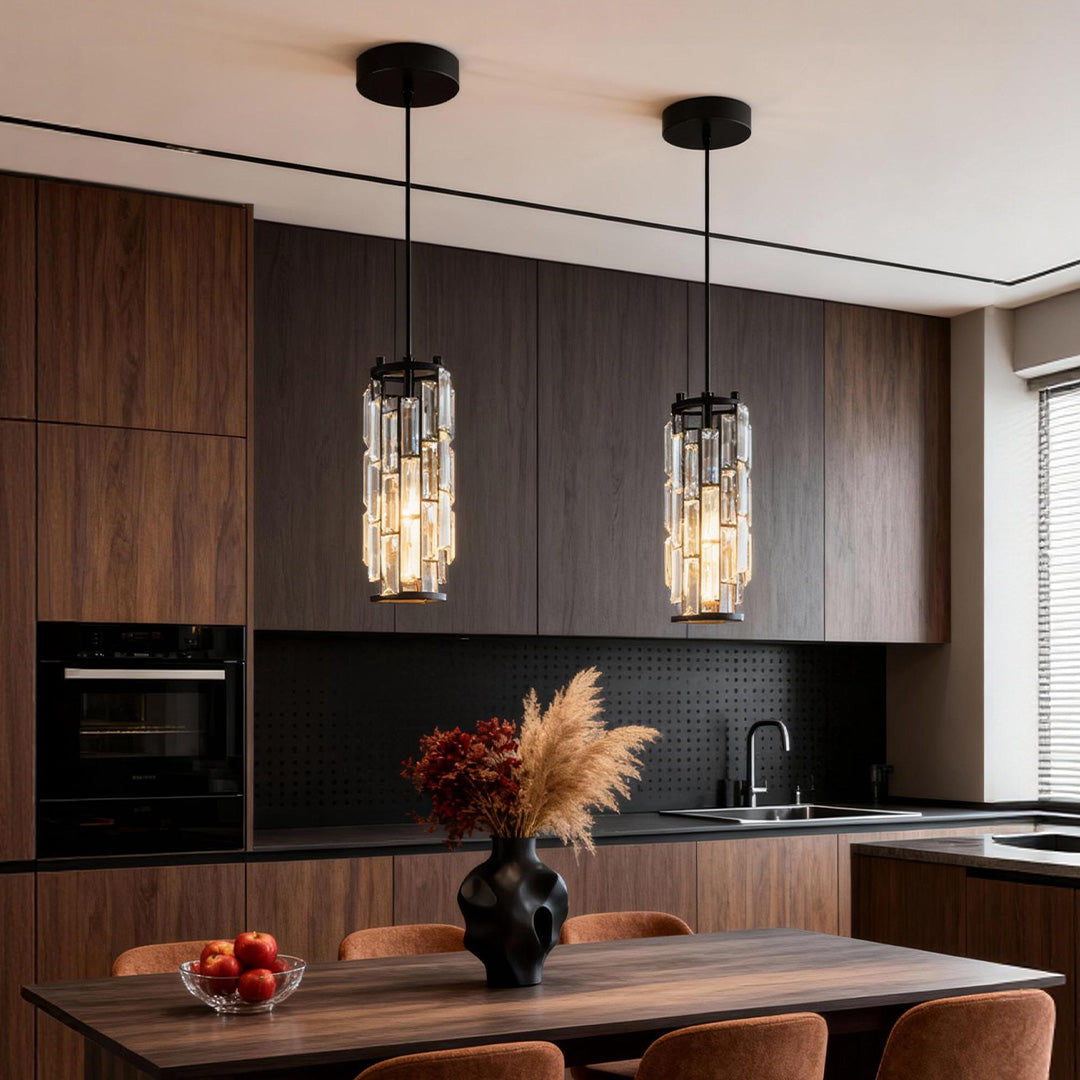 Mini Crystal Pendant Light for dining room – Touched Home Decor UK