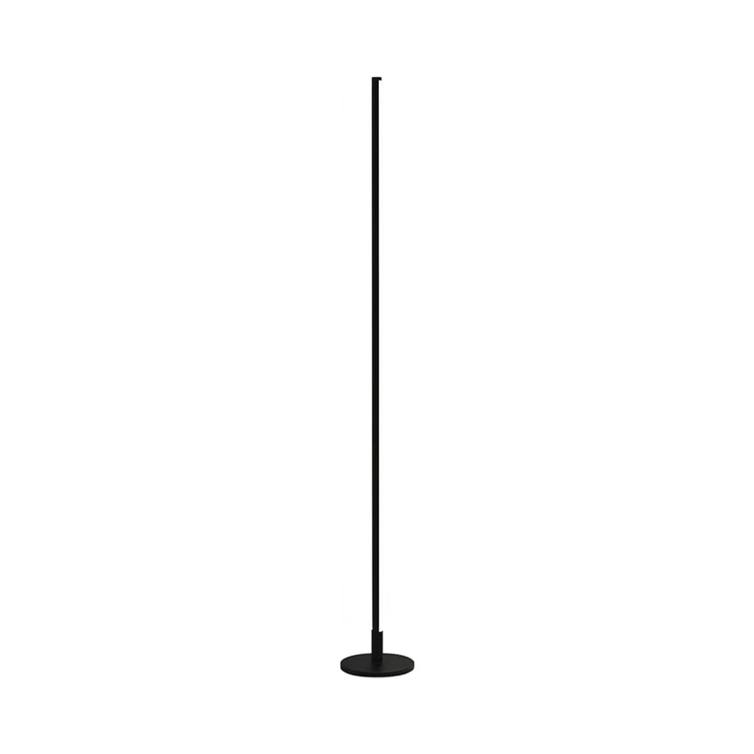Minimalist thin rod LED floor lamp black