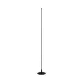 Minimalist thin rod LED floor lamp black