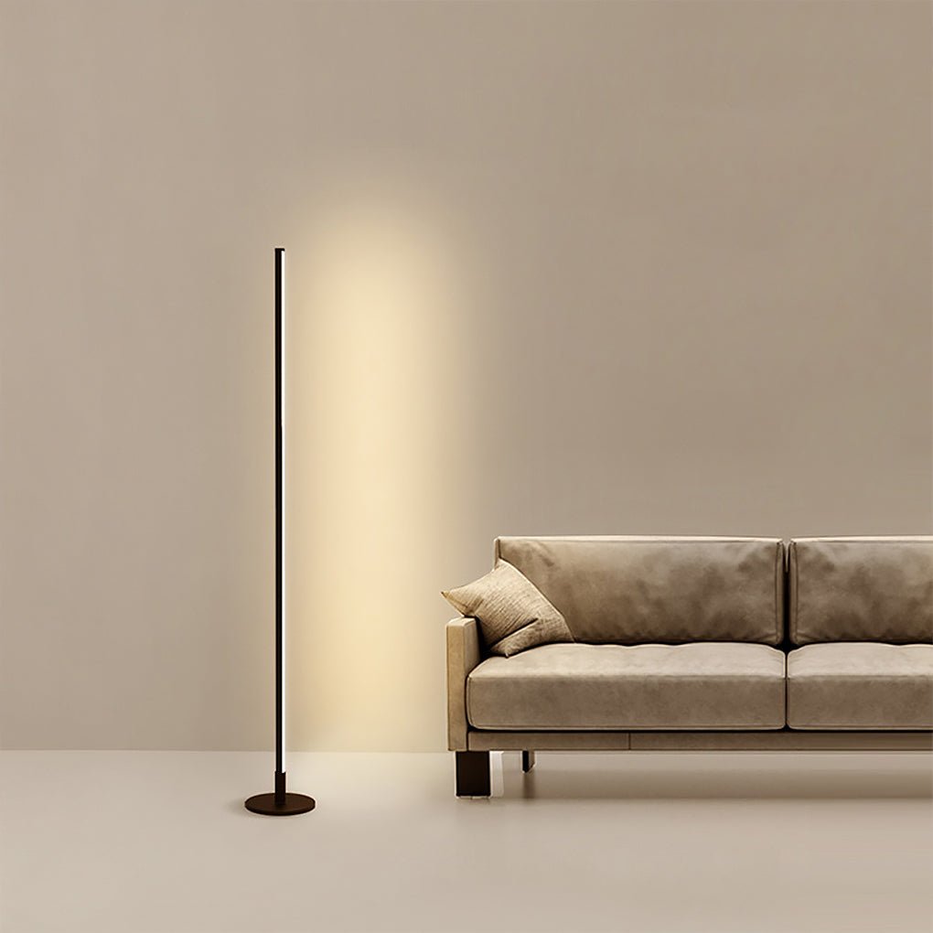 Modern Floor Lamp Minimalist Living Room Black White 3-Step Colour Dimming