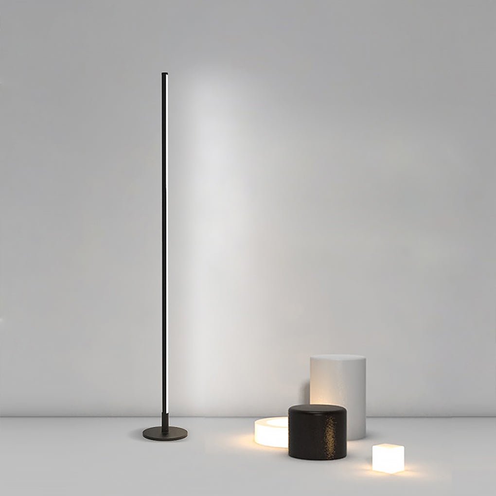 Modern Floor Lamp Minimalist Living Room Black White 3-Step Colour Dimming