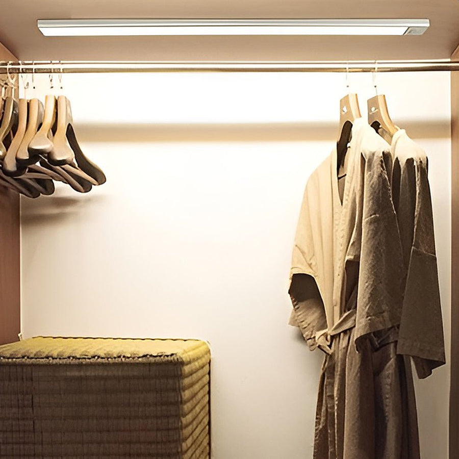 Motion Sensor Light LED Wireless Battery Operated Grey Under Kitchen Cupboard