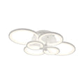 Elegant semi flush mount ceiling light overlapping rings