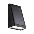 Adjustable solar LED wall light black