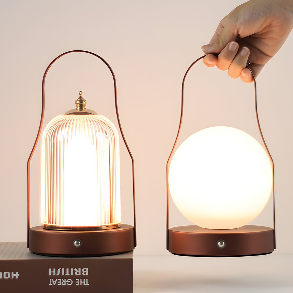 Rechargeable Cordless Brass Lantern Lamp – UK Trend 2025