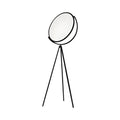 Black metal rotating tripod floor lamp studio style
