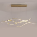 Curved LED Pendant Light Wavy LED Metal Ceiling Light