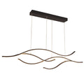 Curved LED Pendant Light Wavy LED Metal Ceiling Light