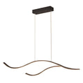 Curved LED Pendant Light Wavy LED Metal Ceiling Light