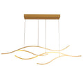 Curved LED Pendant Light Wavy LED Metal Ceiling Light