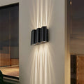 Wave Wall Sconces Outdoor Cool LED Up and Down Wall Mounted Lights