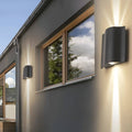 Wave Wall Sconces Outdoor Cool LED Up and Down Wall Mounted Lights