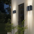 Wave Wall Sconces Outdoor Cool LED Up and Down Wall Mounted Lights